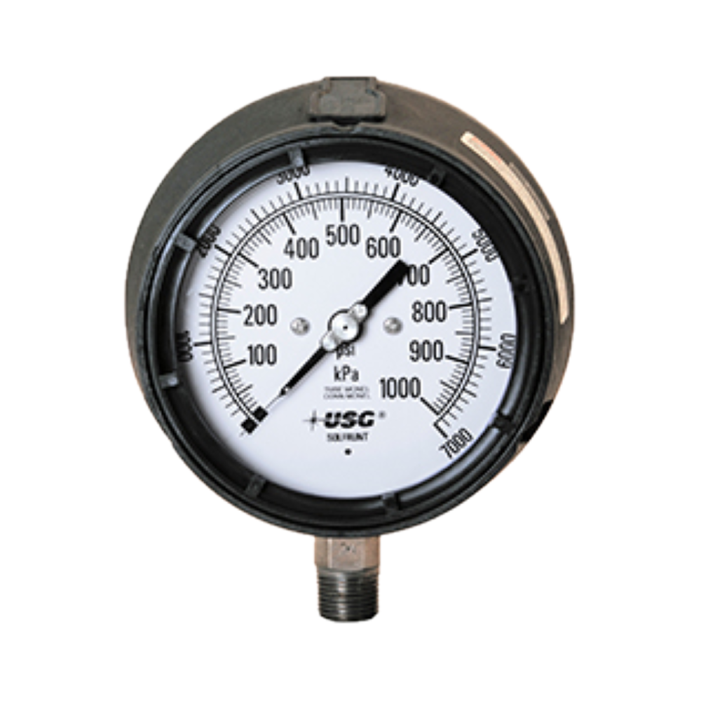 Ametek US Gauge 0-15 PSI 1/4" NPT 4.5" Analog Pressure Gauge Glycerin Filled
