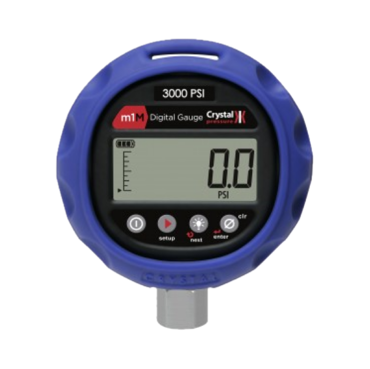 Ametek Crystal M1M 0-3000 PSI Digital Pressure Gauge