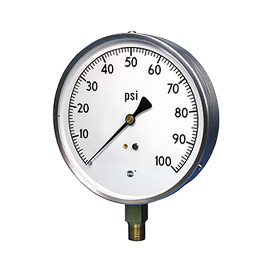 0-15 PSI 1/4" NPT 4.5" US Gauge Analog Pressure Gauge