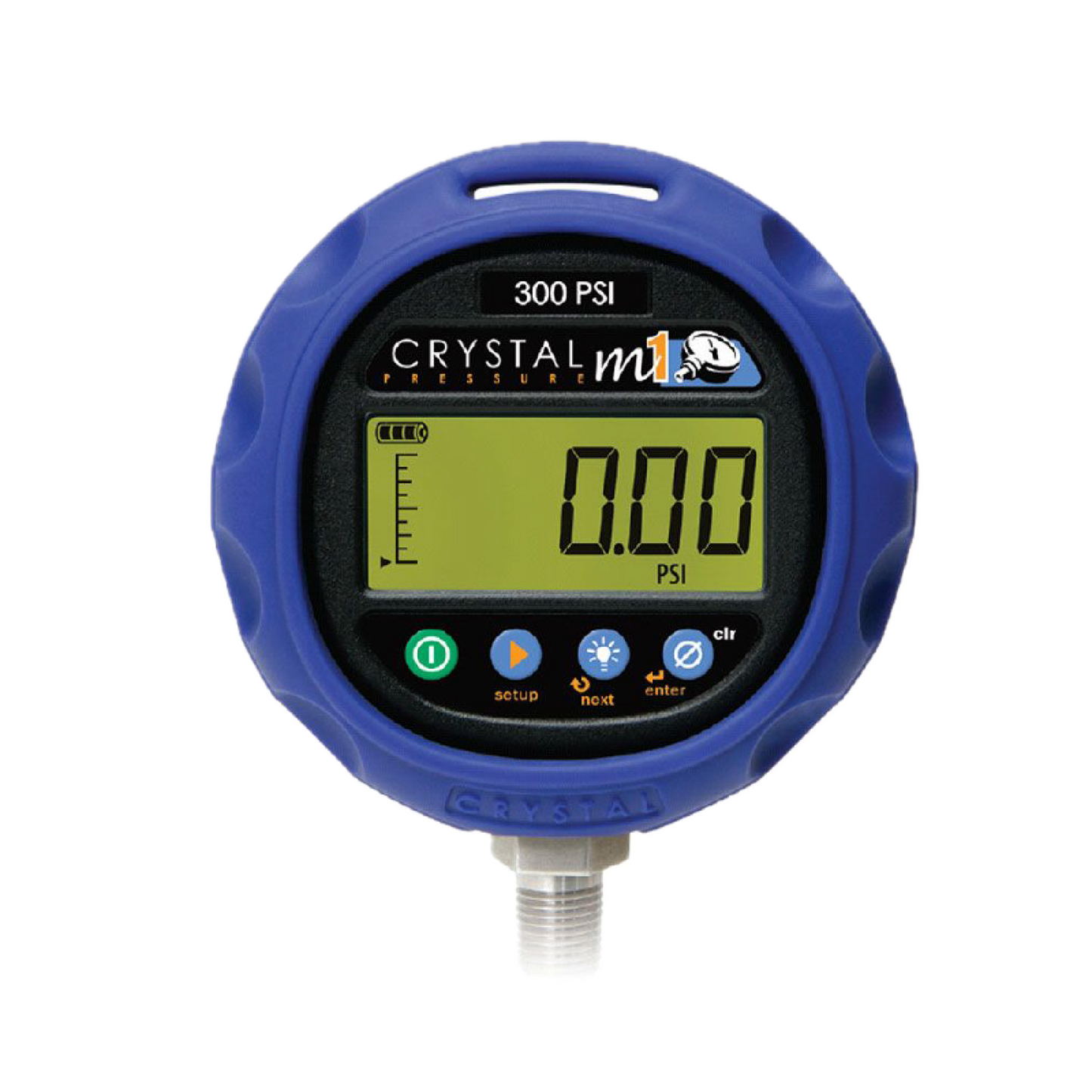 0-1000 PSI Crystal M1 Digital Pressure Gauge