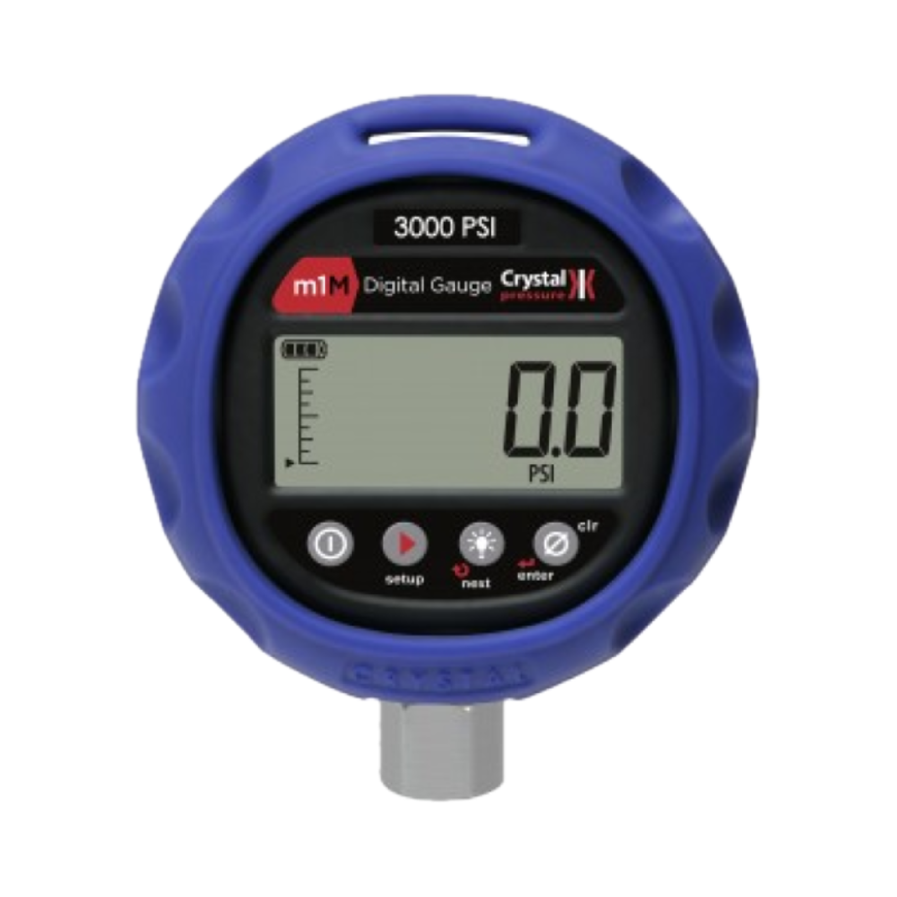 Ametek Crystal M1M 0-3000 PSI Digital Pressure Gauge