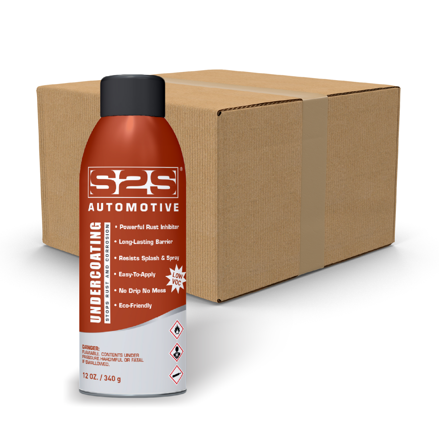 Ship 2 Shore - Automotive Rust Proofing, Aerosol Can, 340g (12 oz), Case of 12 cans