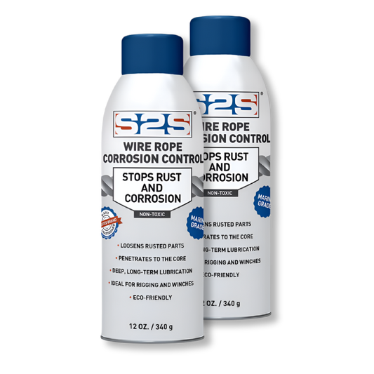 Ship 2 Shore - Wire Rope Corrosion Control, 2-pack of Aerosol Cans, 340g (12oz)