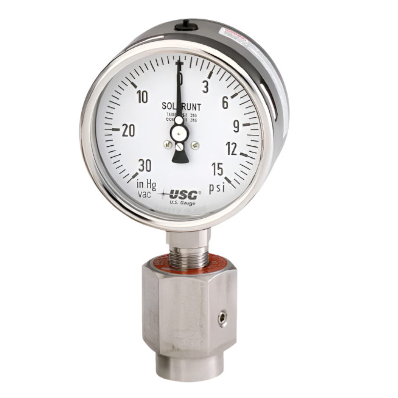 US Gauge Model 659 Liquid Filled Pressure Gauge