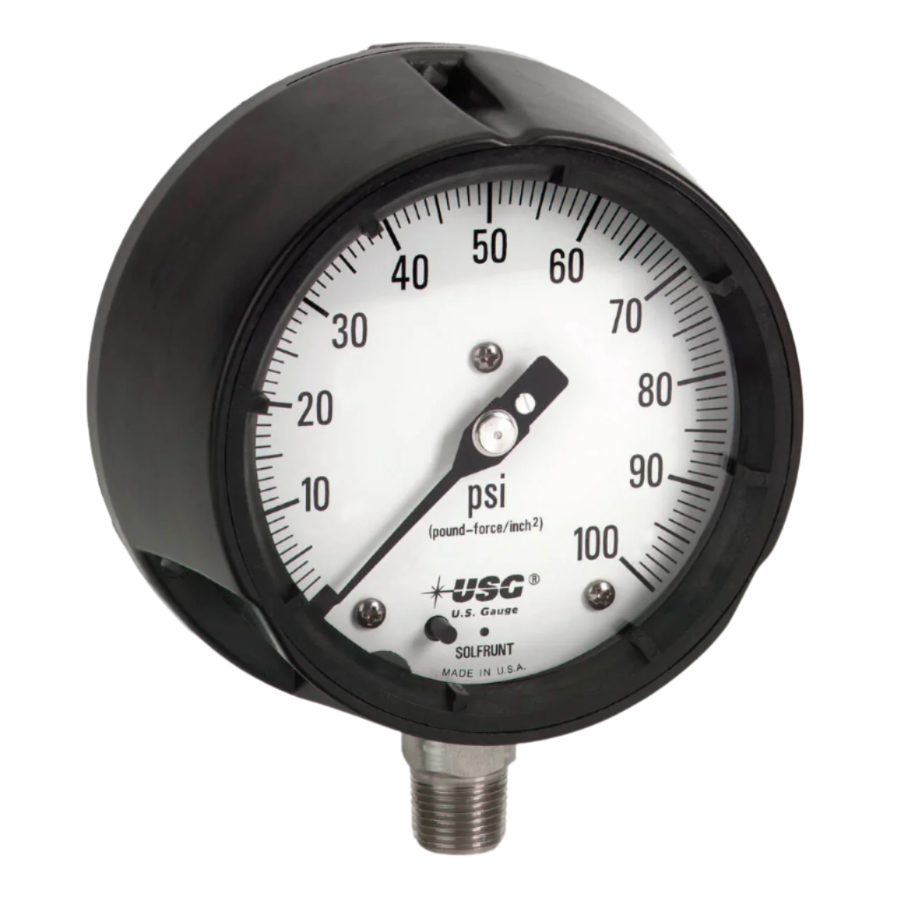 US Gauge Series Model 1980 SOLFRUNT Pressure Gauge