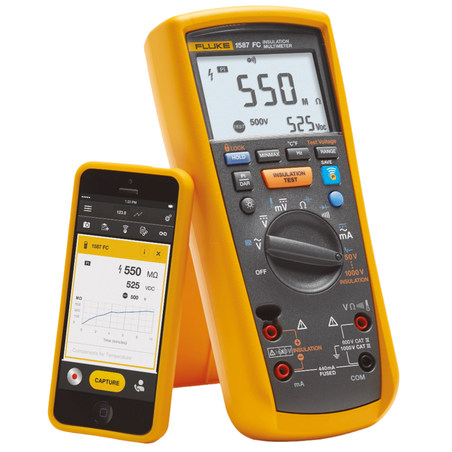 2-in-1 Fluke 1587 FC Insulation Multimeter