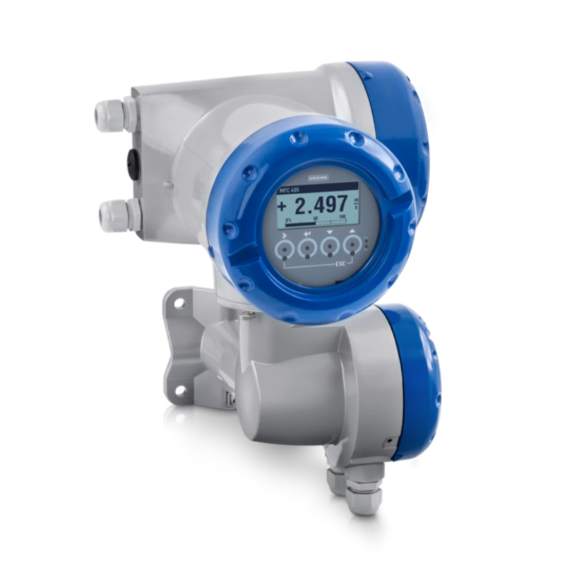 Compact Krohne MFC 400 Coriolis Mass Flow Converter