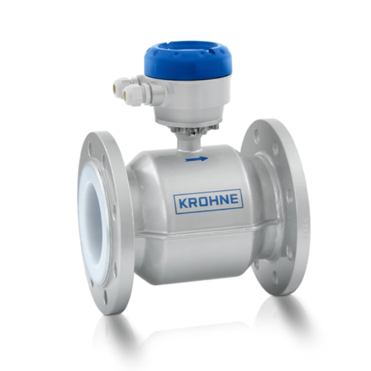 Full Bore Design Krohne Optiflux 2000 Electromagnetic Flow Sensor